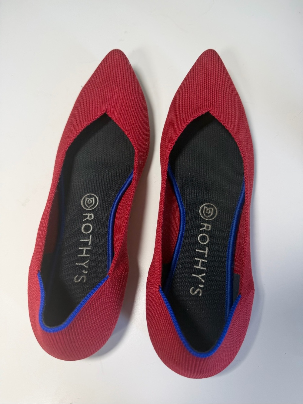 Rothy's Red The Point Knit Flats - 9 - Picture 2 of 4